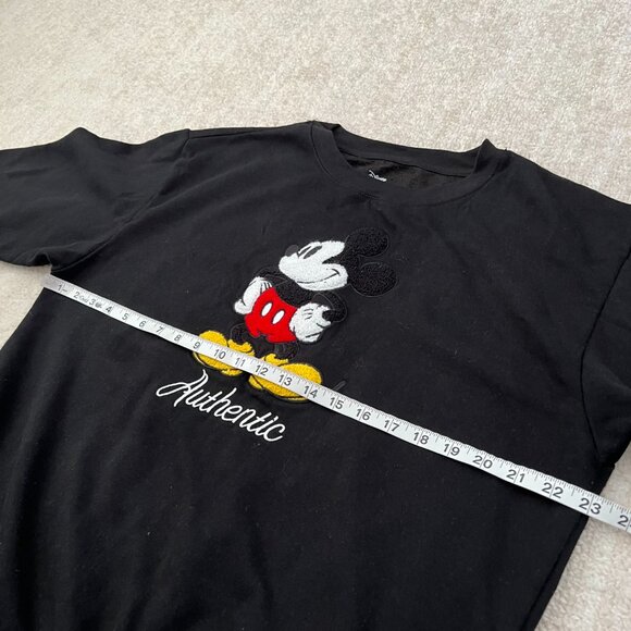 Disney Mickey Mouse Crew Neck Black Sweatshirt XL - Picture 6 of 9